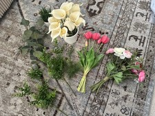 Artificial Flower Bouquet Bundle - Assorted Floral Arrangement for Any Occasion