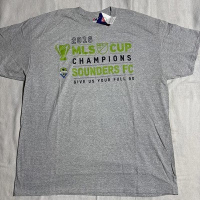 Seattle Sounders Shirt Mens XL Gray Logo FC Cup Champs Graphic Team Athletics