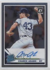 2019 Panini Donruss Optic Rated Rookie Signatures Chance Adams #RRS-CA Auto 0lo3