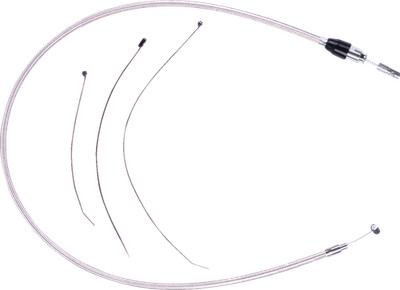 MAGNUM SHIELDING Polished Stainless Quick Connect Upper Clutch Cable - 39''