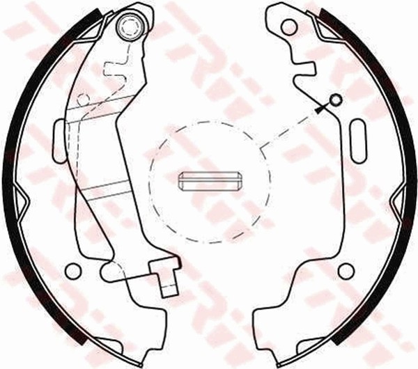 Bremsbackensatz TRW GS8468 FüR Opel Agila H00 12V F68 16V Twinport-image