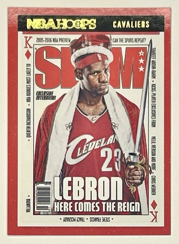 2020-21 NBA Hoops LeBron James Gold Foil SLAM 2009 Reign King SP SSP #93 Rare