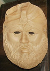 EARLY VINTAGE HALLOWEEN MASK BEARDED GENIE TURBIN THIN PLASTIC — photo 2