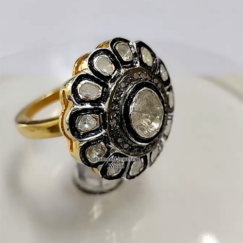 Genuine Black Onyx Ring – 1.90ct Cushion Cut In Silver Overlay, Size 9, High Polish Finish - View #8