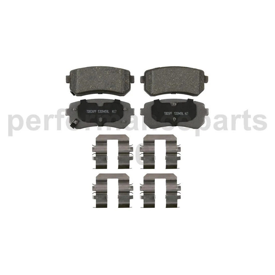 Juego de pastillas de freno de disco trasero rotor de freno de disco para Hyundai Sonata 2018-2019 Foto 3 de 4