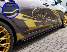 Seitenschweller mit Wing hinten aus ABS für Kia Ceed CD Standard in schwarz matt