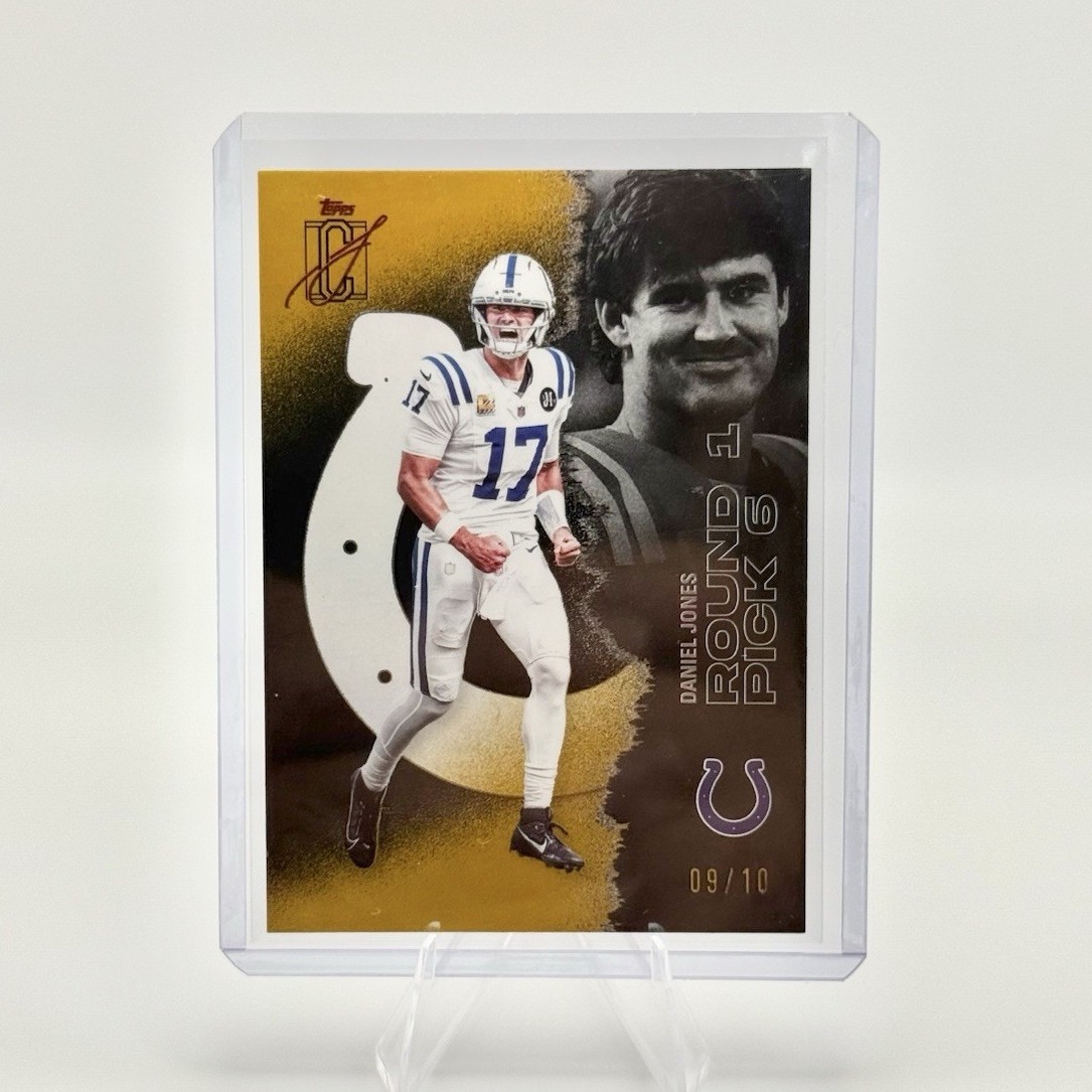 Topps 2025 Signature Class Daniel Jones Colts Round 1 Pick 6 #59 /10
