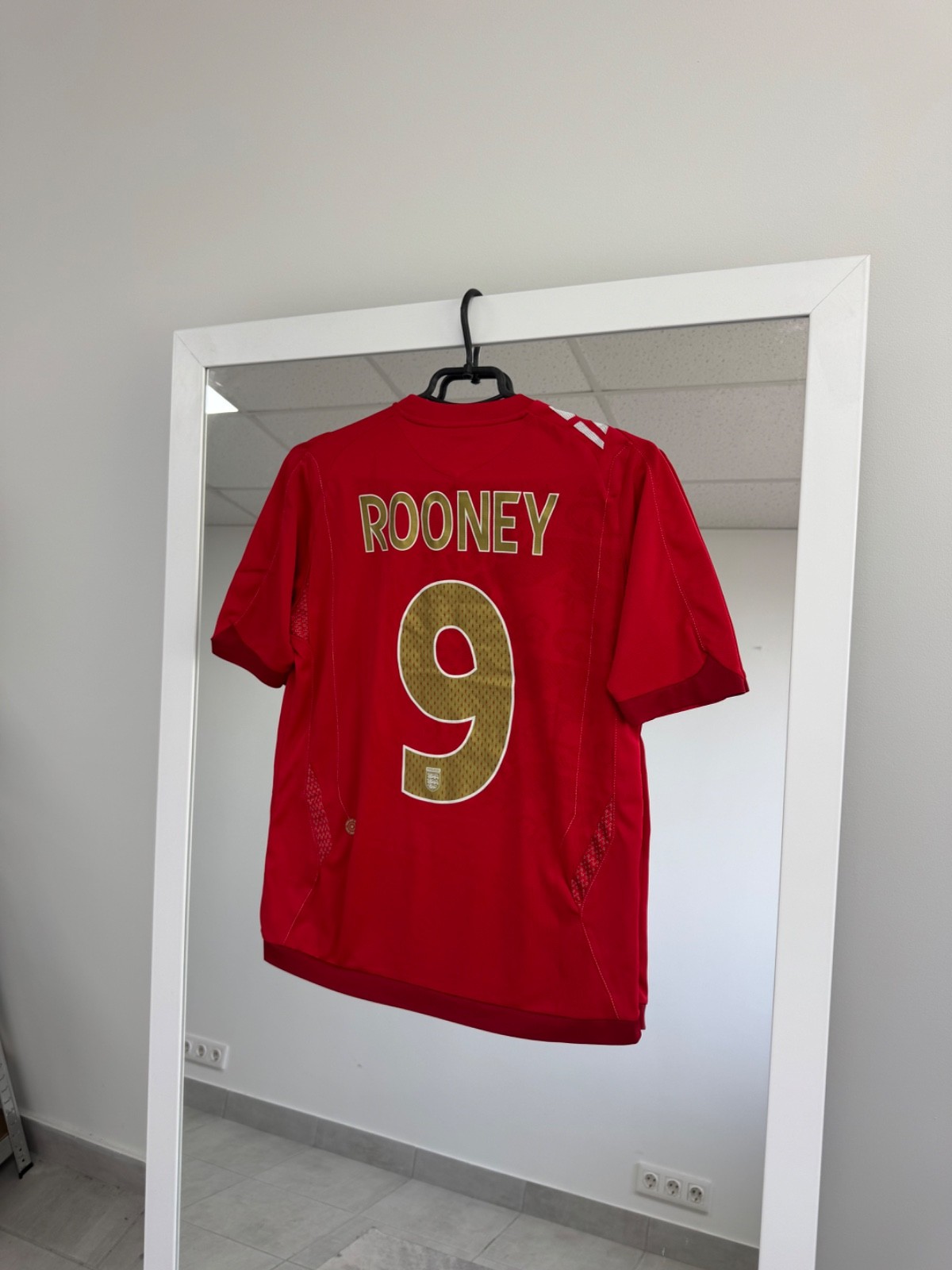 Vintage England World Cup 2006/2007 Home #9 Rooney Jersey Mens sz XS 164