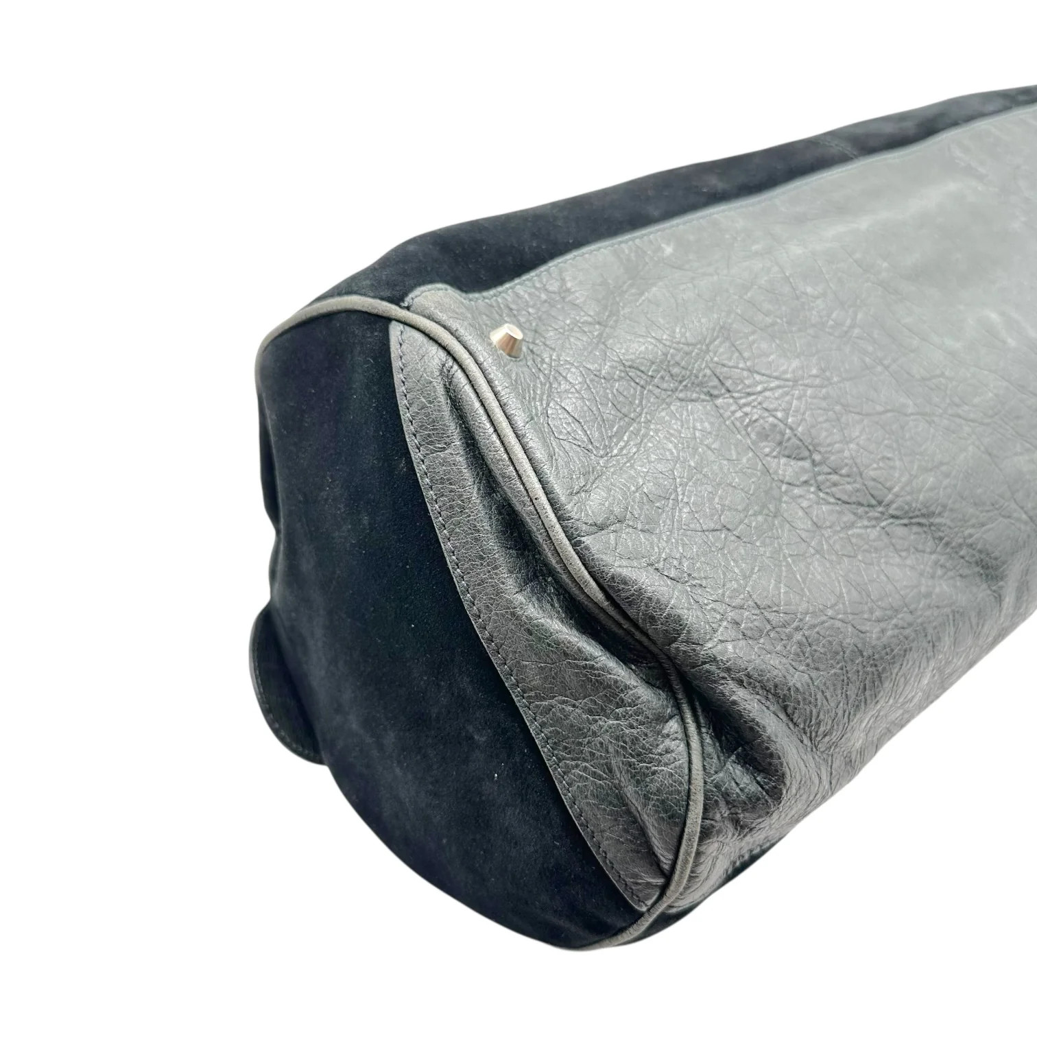 Balenciaga Black Suede & Leather East West City Shoulder Bag image 5