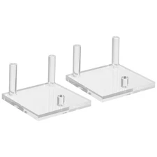 3" x 3" x 2" Acrylic Display Stands, 2 Pack Display Easel Holder, Clear