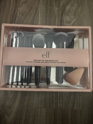 e.l.f. Cosmetics Ten Out of Ten Makeup Brush Set | 10ct | $62 Value