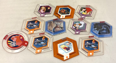 Disney Infinity 2.0 Power Discs Lot Marvel Disney Mixed Characters 11pc