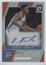 2017-18 Panini Donruss Optic Signature Series Holo Prizm Dakari Johnson Auto 3f2