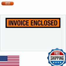 BOX USA Side Loading Invoice Enclosed Envelopes 5.5x10 1000-Pack