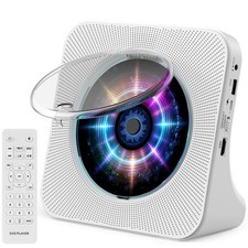 Portable Bluetooth CD Player with HiFi Speakers, FM Radio, Remote, Timer, USB AU