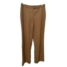 Women's Brooks Brothers 100 Wool Tan/Brown Work/Office Trouser Pants - Size: 4