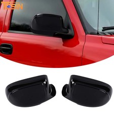 2pcs Gloss Black Mirror Covers Side For Chevy Silverado Sierra 99-06 Accessories 2pcs Gloss Black Mirror Covers Side For Chevy Silverado Sierra 99-06 Accessories