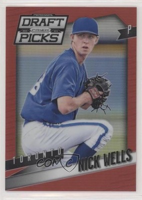 2014 Panini Prizm Perennial Draft Picks Red Prizm 67/100 Nick Wells #17 0gg