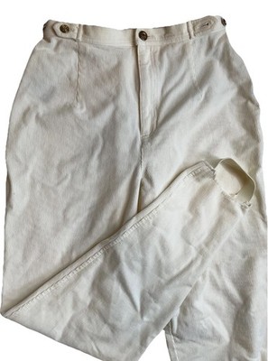 VTG 80s Stirrup Pants Corduroy Lizwear Size 8 Preppy Equestrian Retro 90s Trend