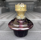Antique Purple Amethyst Font Oil Lamp, Thiel Bardenheuer Ruhla Burner — photo 1