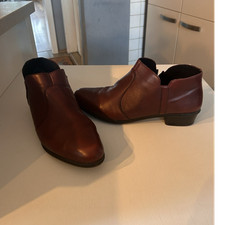 Rieker Damen Halbschuhe dunkelrot Kunstleder ...