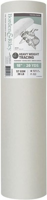 Borden & Riley 18'' x 20 Yards #51H Heavyweight Tracing Paper Roll, 57