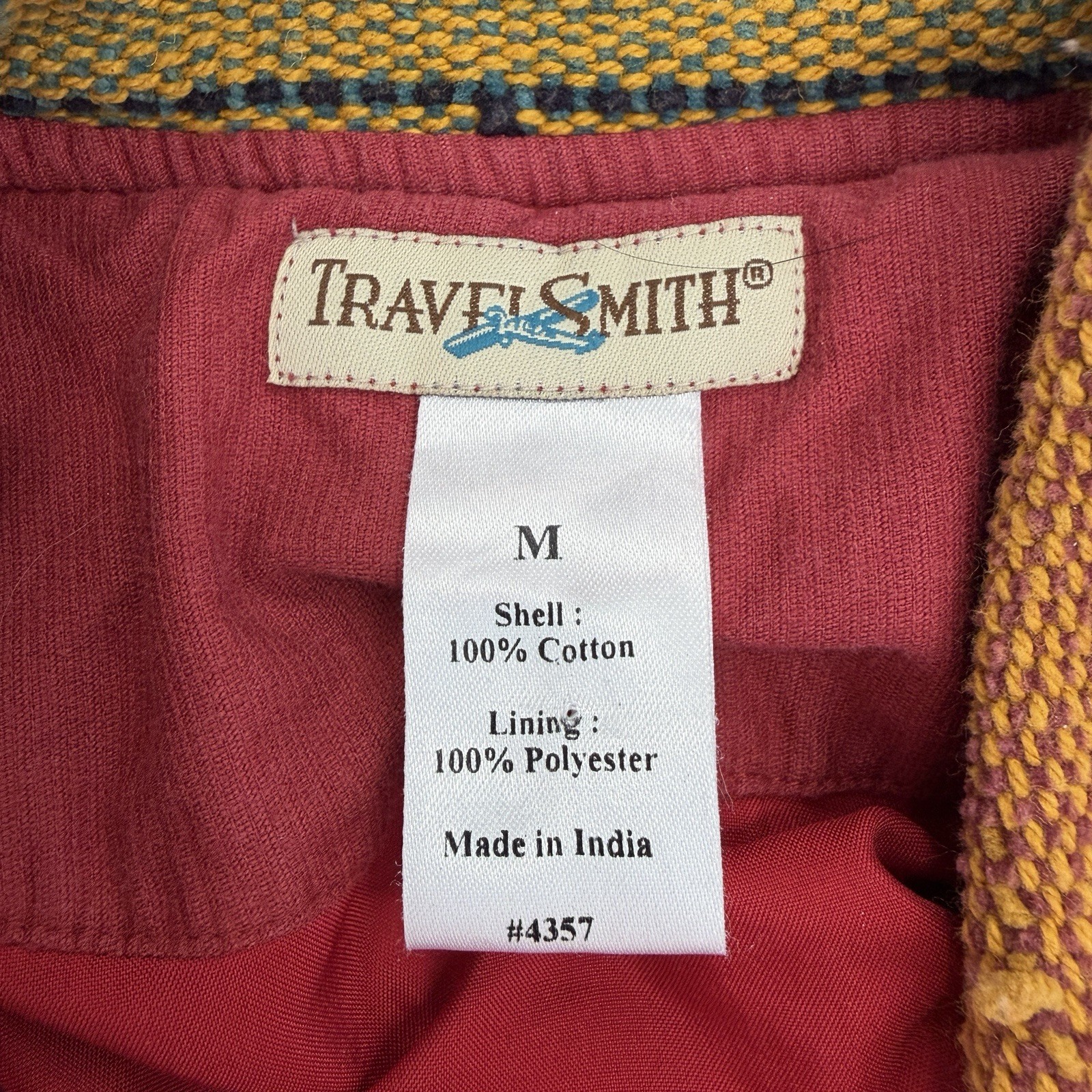 Travel Smith Artsty Patchwork Jacket Boho Artisan… - image 10