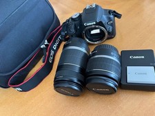Canon EOS Kiss digital SLR camera, 2 lenses, genuine case