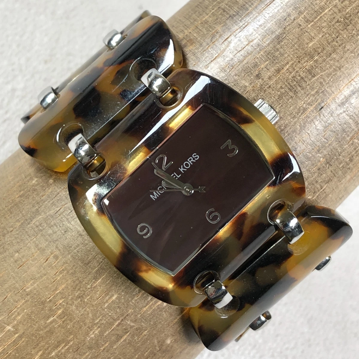 Michael Kors Madison MK-5557 Tortoiseshell Band Sparkle Bezel Women\'s Watch Michael Kors Tortoise Shell Watch for sale | eBay main image 2