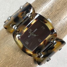 Michael Kors Women MK-4143 Tortoise Shell Bracelet Quartz 37mm Watch 7 1/2"