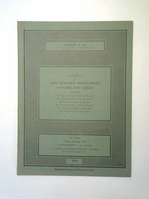 SOTHEBY & CO. Catalogue of fine Scientific Instruments watches and clocks
