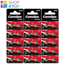 30 CAMELION LR936 ALKALINE BATTERIES LR45 394 NO MERCURY 1.5V 10BL EXP 2028 NEW