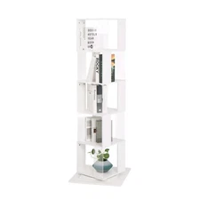 5-Shelf Rotating Rack - Acrylic Plates-Books/Decor-Floor Standing-Study/Office