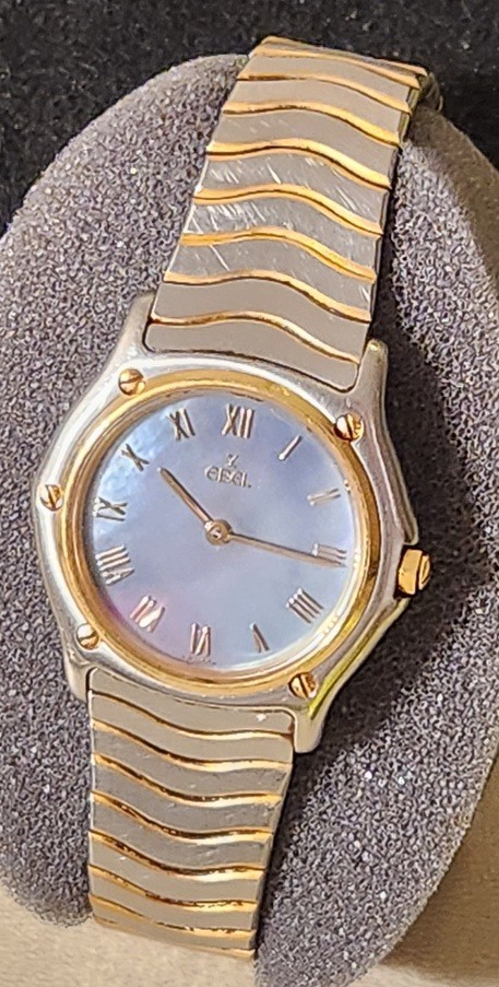Ebel Classic Wave 181908 Stainless Steel & 18K Yellow Gold Ladies