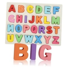 Wooden Puzzles for Toddlers Alphabet Learning Puzzles Toys with Alphabet Puzzle