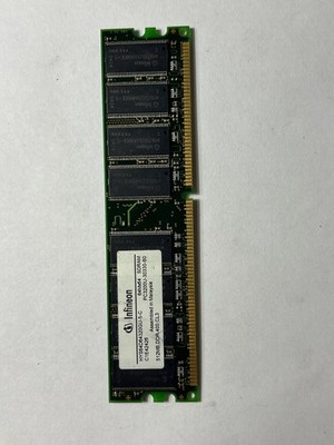 Infineon 512MB DDR RAM - HYS64D64320GU-5-C PC3200U Unbuffered 400MHz CL3 184 Pin