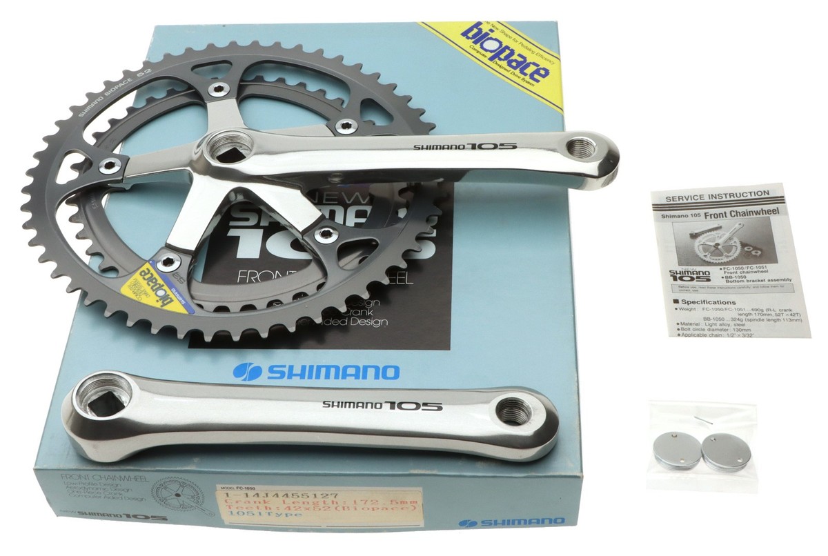 Shimano 105 FC-1050 Crank 54/42 172.5mm 8SPD Silver NEW NOS NIB