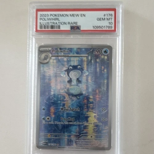 The Pokémon Company Poliwhirl 176/165 SV 151 Illustration Rare Holo PSA 10 EN