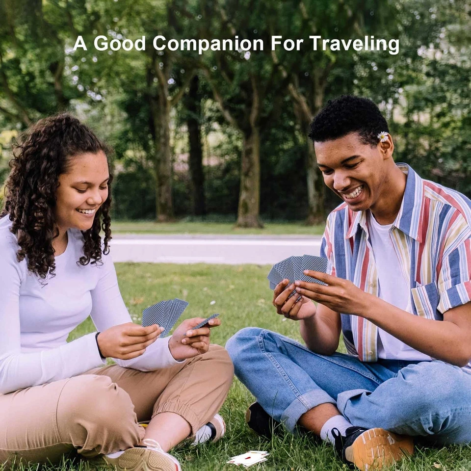 Carte Da Gioco in Plastica, Carte Da Poker Impermeabilii, Giochi Di Carte per Ca - Immagine 2 di 4