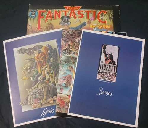 Elton John - Captain Fantastic LP (1975) 1st – w/ Poster, Comic & Lyrics Booklet
