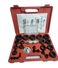 27PC Large Hand Hollow Hole Punch Set Kit for Gasket Leather Punching Steel Die