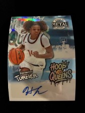 2025 Leaf Metal Women Of Sport HARMONI TURNER Auto Hoop Queens Platinum 5/8