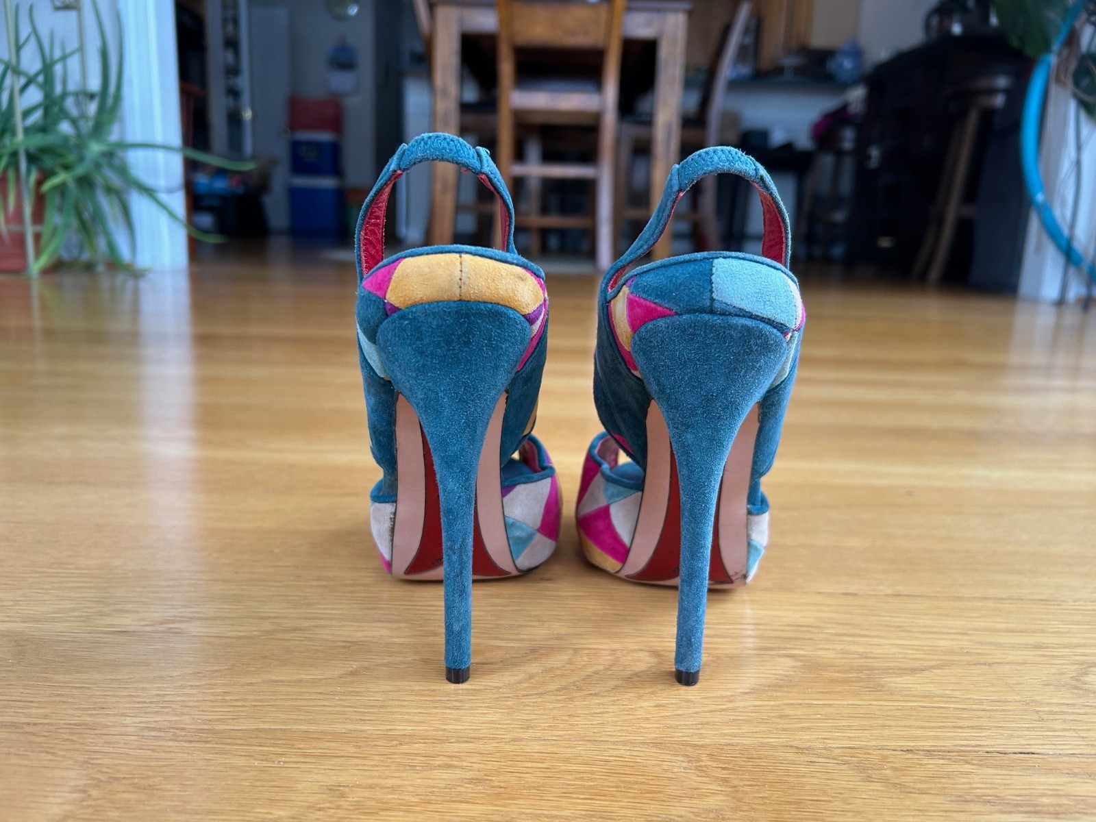 CESARE PACIOTTI Multi-Colors Patchwork Suede Plat… - image 12