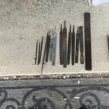 Lot de limes diverses pour lames d'affûtage etc