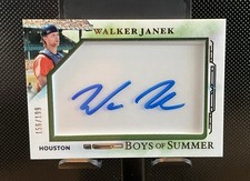 2025 Panini Boys of Summer Walker Janek Jumbo Acetate Auto #/199