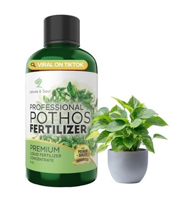 Professional Pothos Fertilizer Liquid 3-1-2 Concentrate 8 oz, Premium Plant F...
