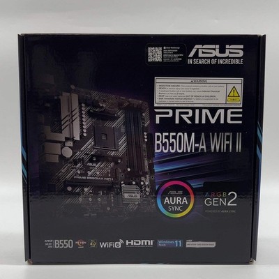 New Asus B550M-A Wifi II AM4 mATX AMD DDR4 Motherboard