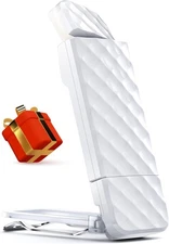 OPAUL USB Rechargeable Book Light, Clip-on LED Bookmark Reading Light White 