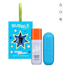 NEW BUBBLE SKIN CARE CHILL THRILL 2 PIECE HOLIDAY GIFT SET-LIP AND FACE HYDRATIN