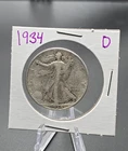 1934-D & 1935 Silver Walking Liberty Half - - B-64